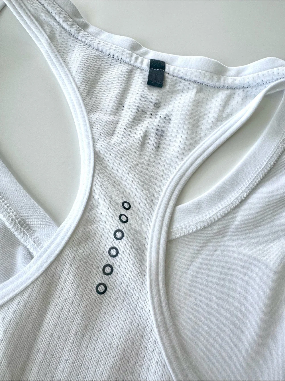 Nike Running White Dri-FIT Racerback Tank Top Size S